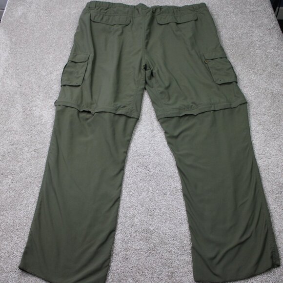 Boy Scouts Of America Cargo Pants Mens 3XL Green Switchback Covertibile Belted - Picture 8 of 15